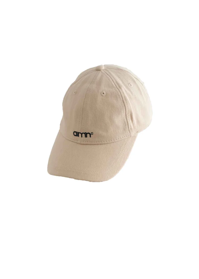 Small Logo Cap in Beige