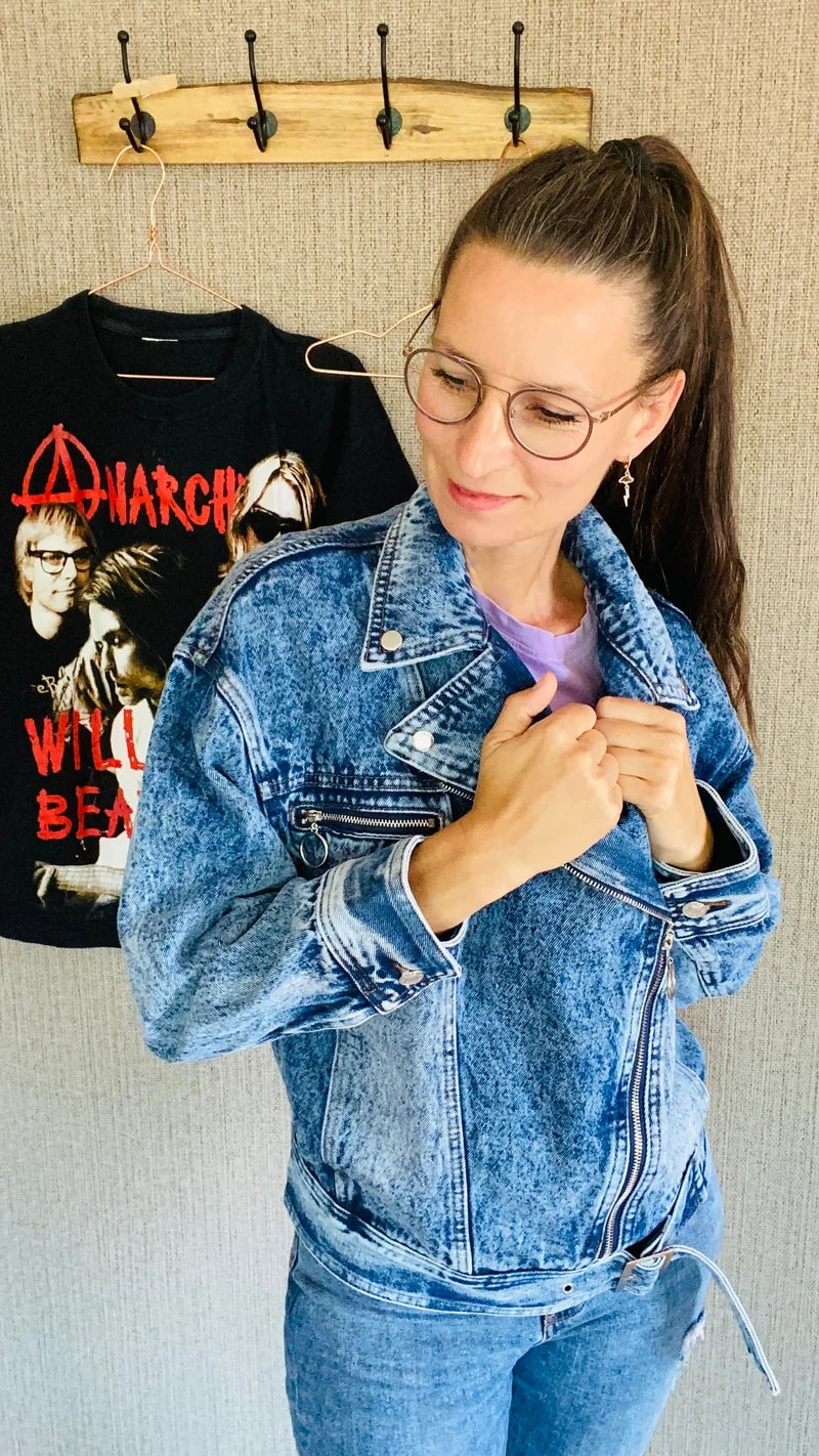 Jeans Jacke stone washed