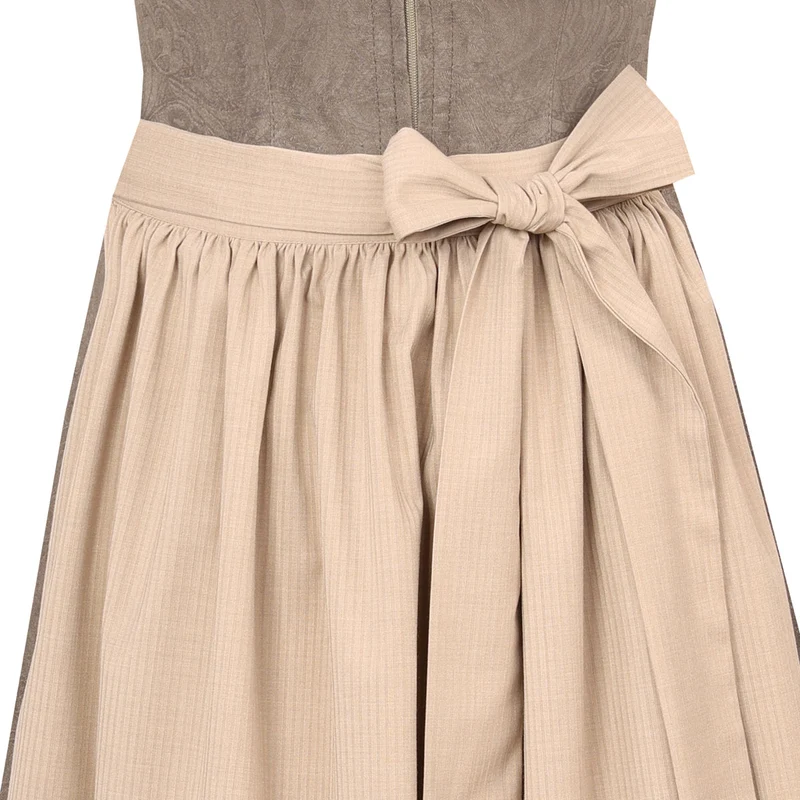 MarJo Dirndl Sauerlach Sand Reißverschluss 70 cm