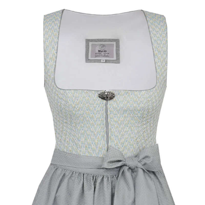 MarJo Dirndl Neuried Gletscher Reißverschluss 65 cm