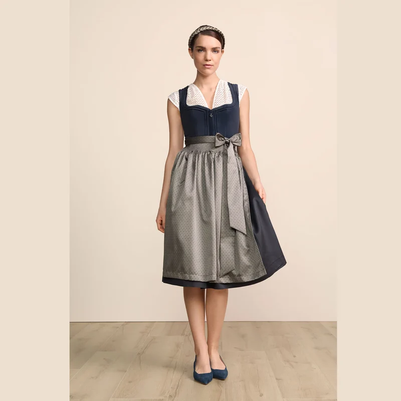 Krüger Dirndl Lioraen Marine Stehbiesen 70cm