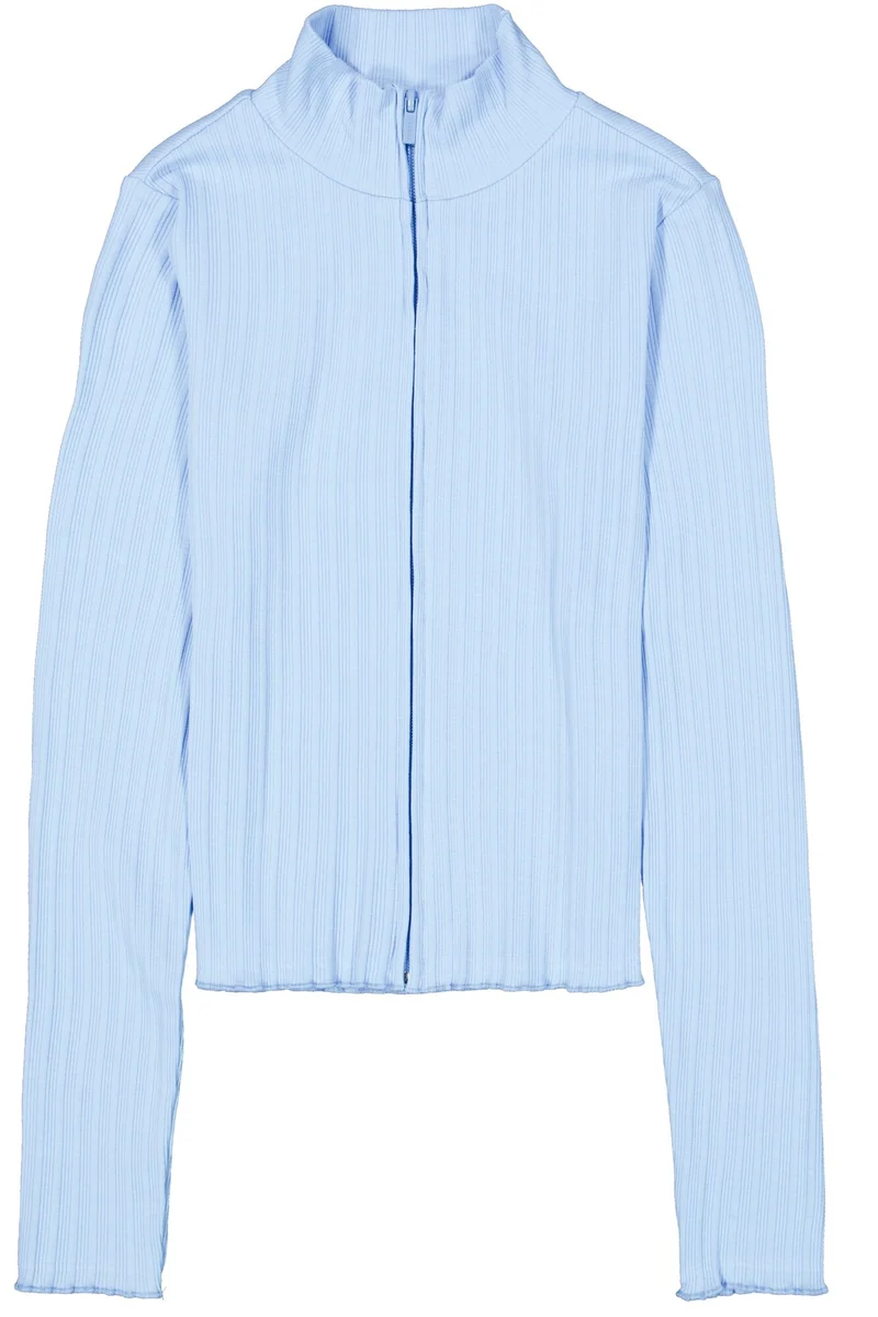 Langarmshirt mit Rippstruktur