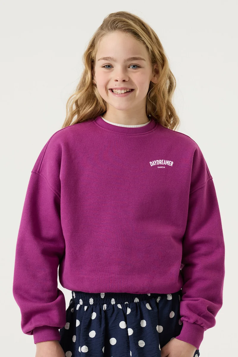 Sweater mit Brust- und Rückenprint