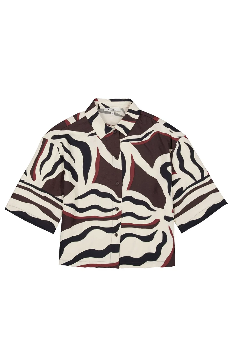Bluse mit Allover-Print