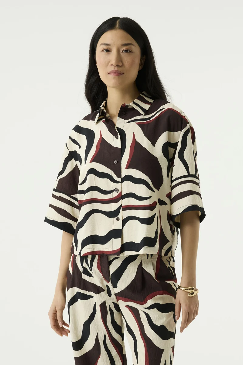 Bluse mit Allover-Print