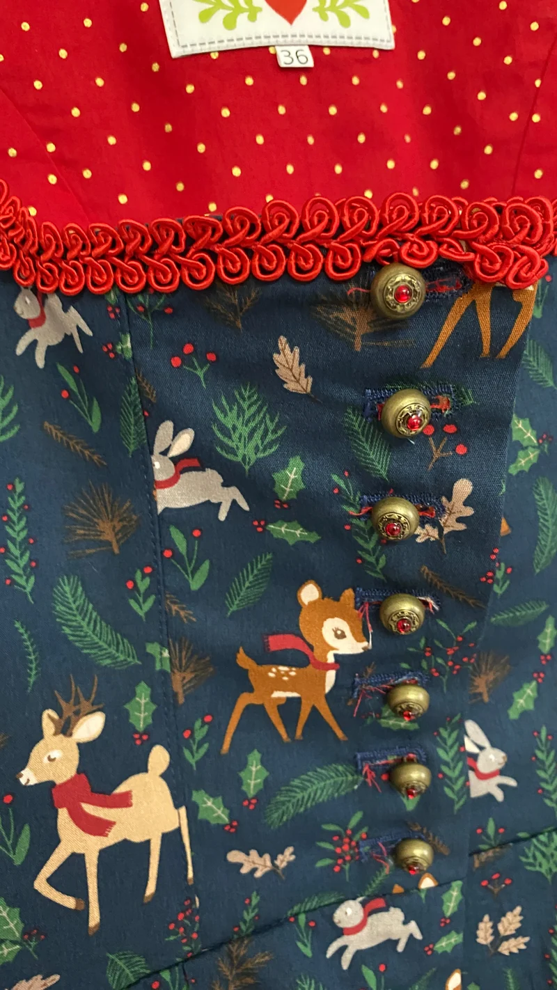 Dirndl "Rehkitz" Weihnachten