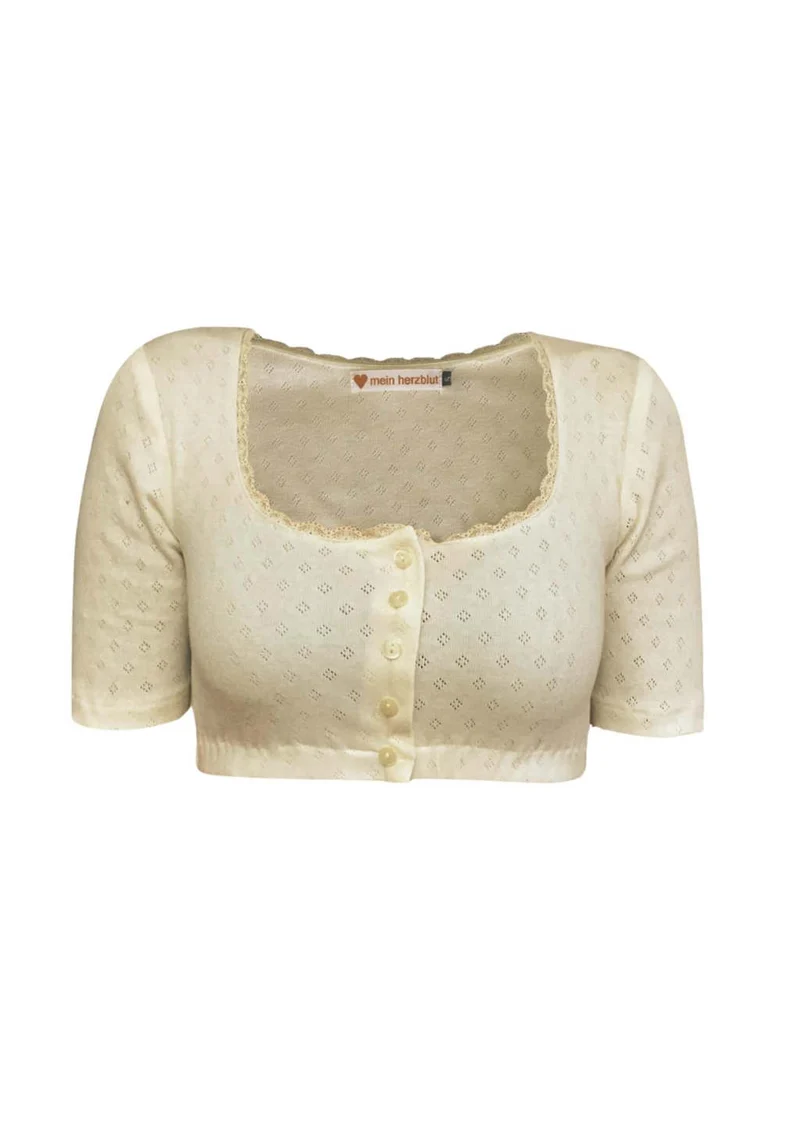 Dirndlbluse "Maria" retro weiß