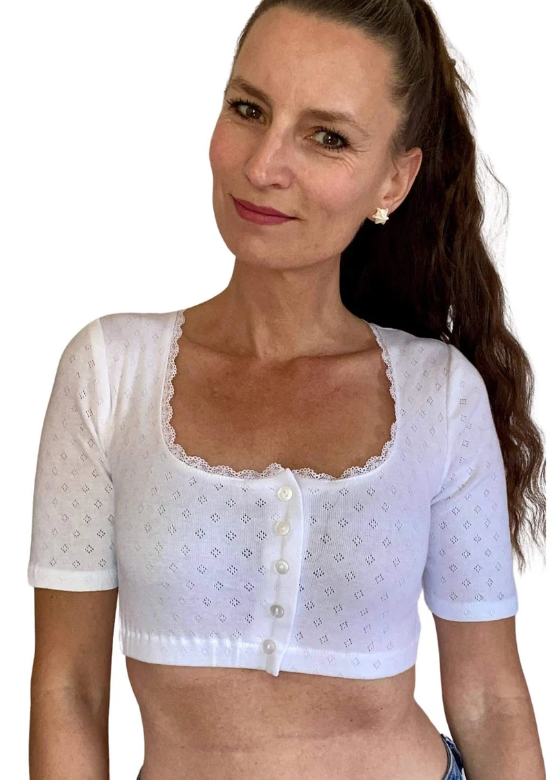 Dirndlbluse "Maria" in weiß