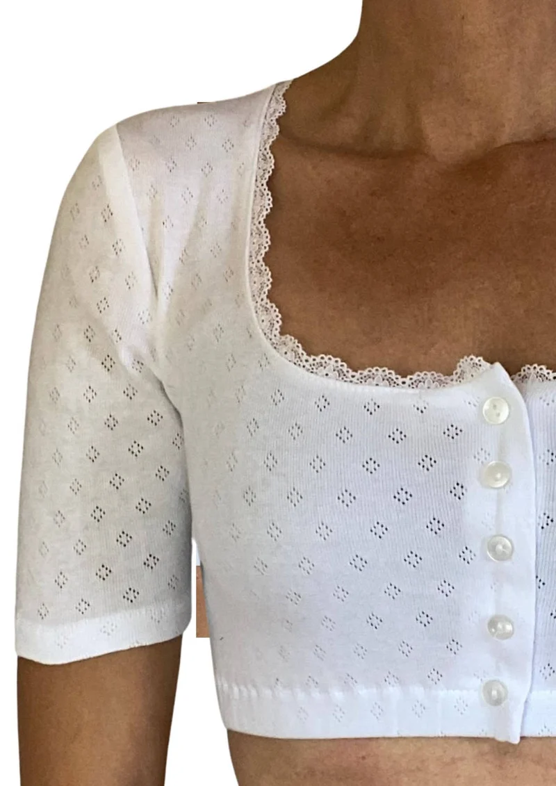 Dirndlbluse "Maria" in weiß