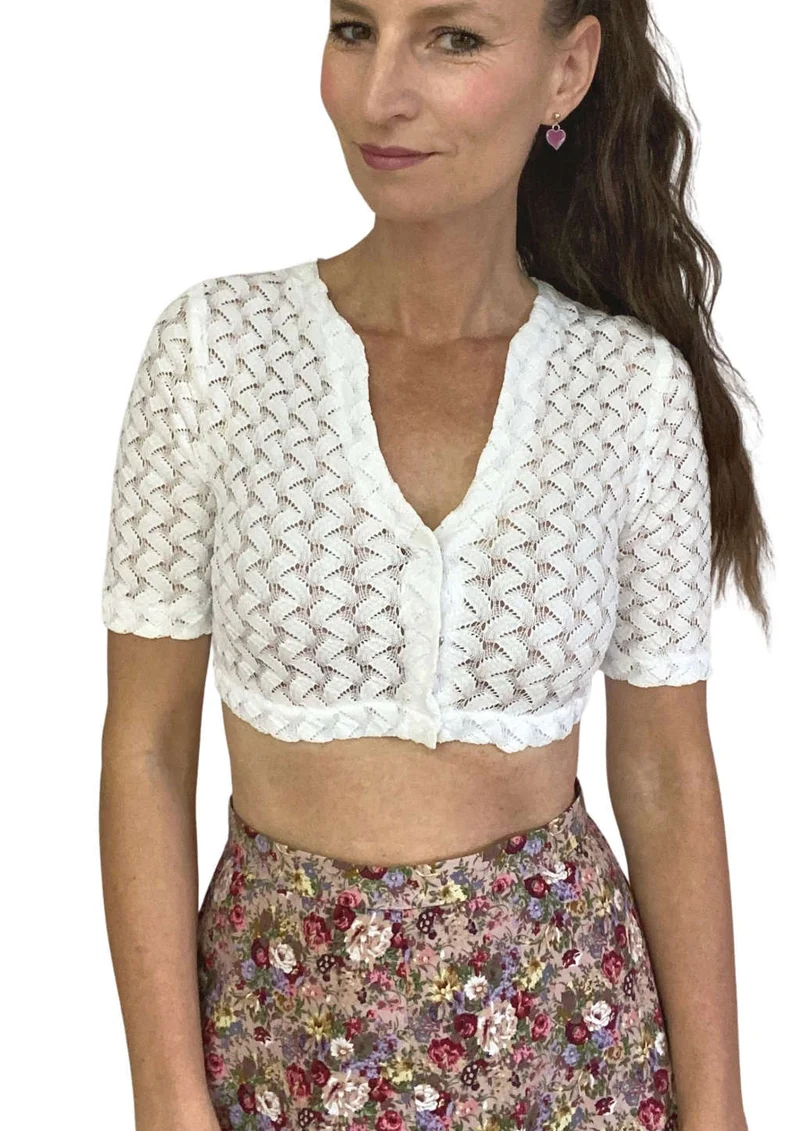 Dirndlbluse häkeloptik "Senta"