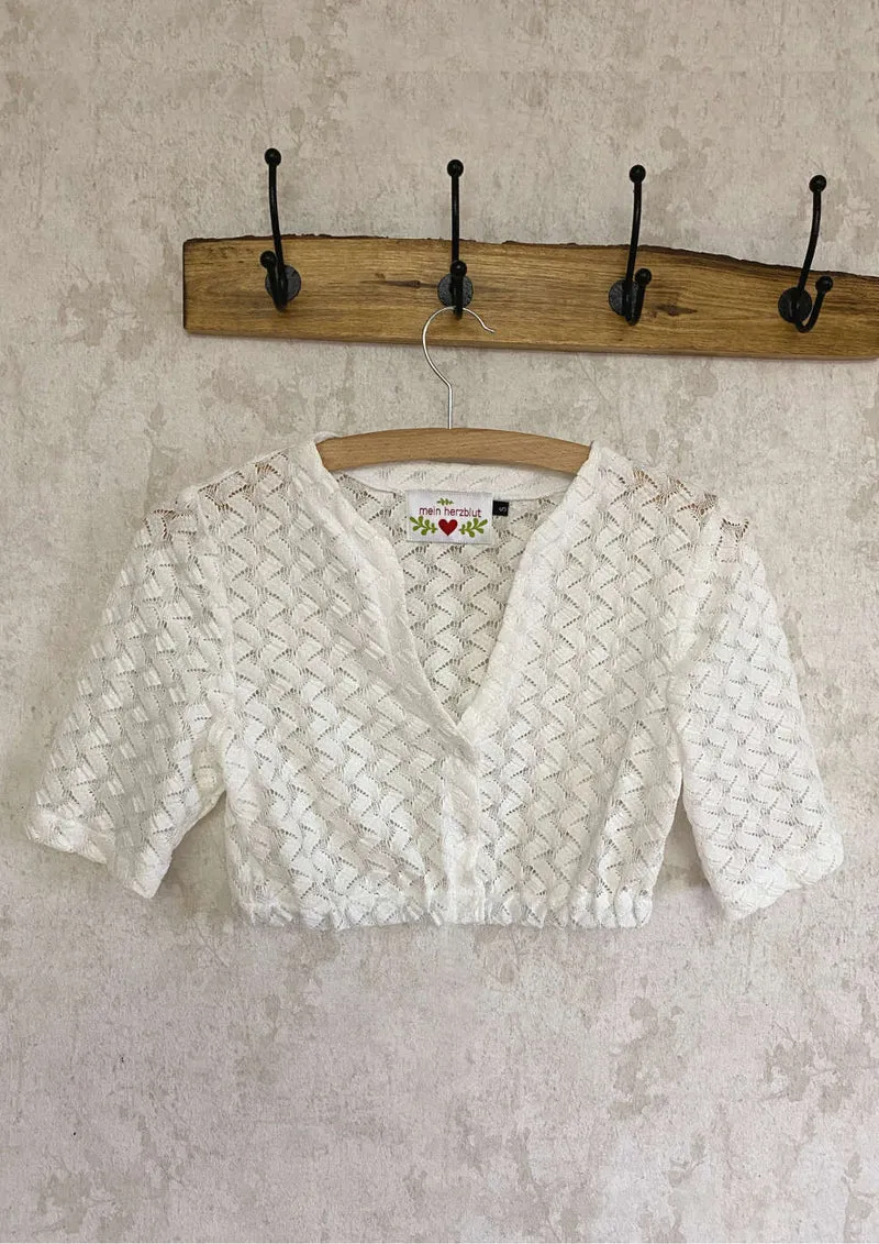 Dirndlbluse häkeloptik "Senta"