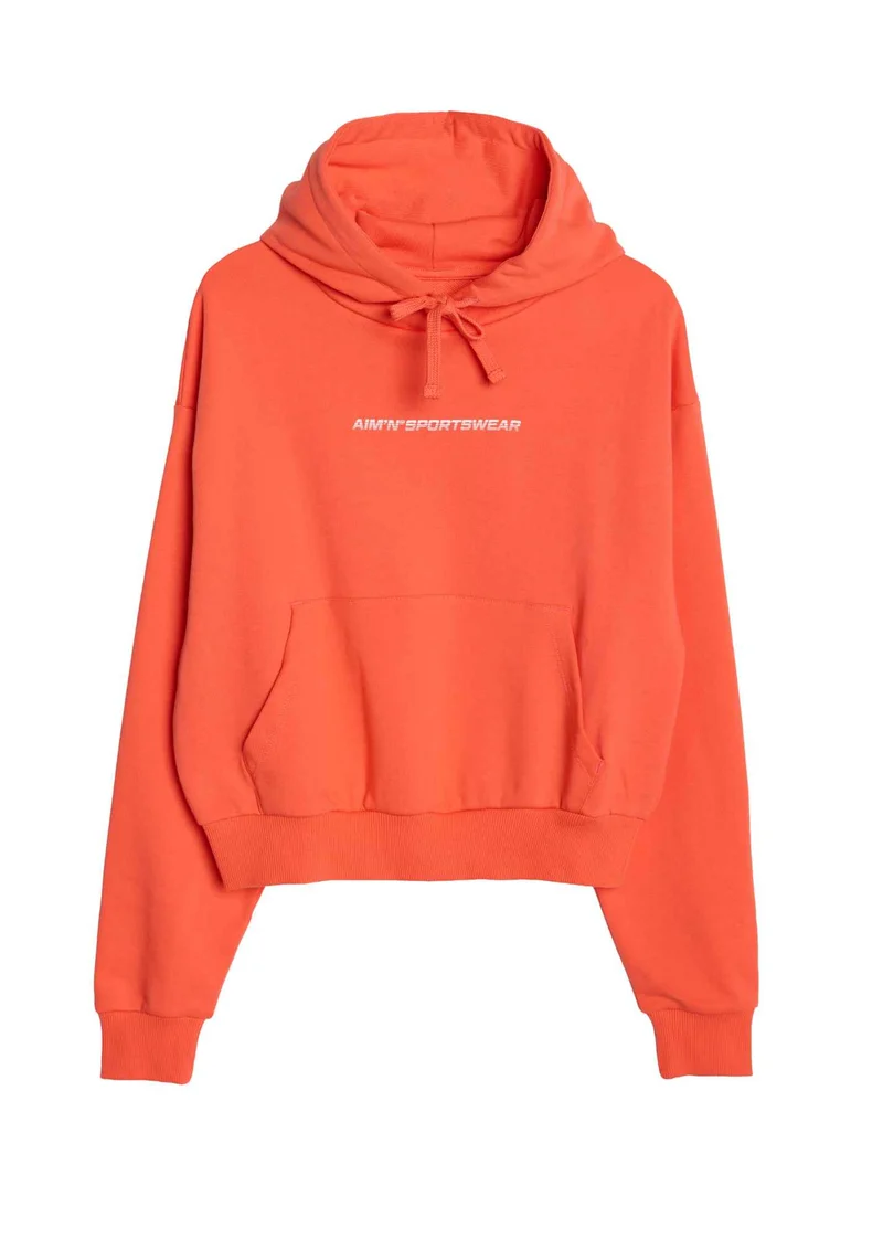 Chunky Terry Hood in Tangerine