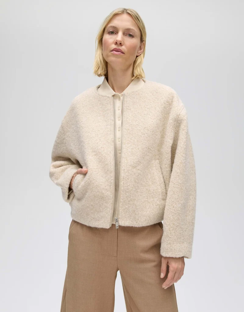 HURLISA Kurzjacke in Bouclé Optik