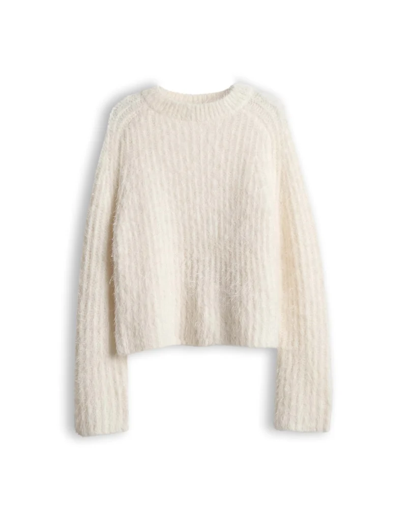 PONTES Pullover mit Eyelash Garn