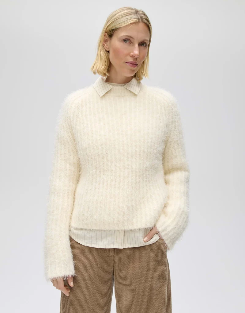 PONTES Pullover mit Eyelash Garn