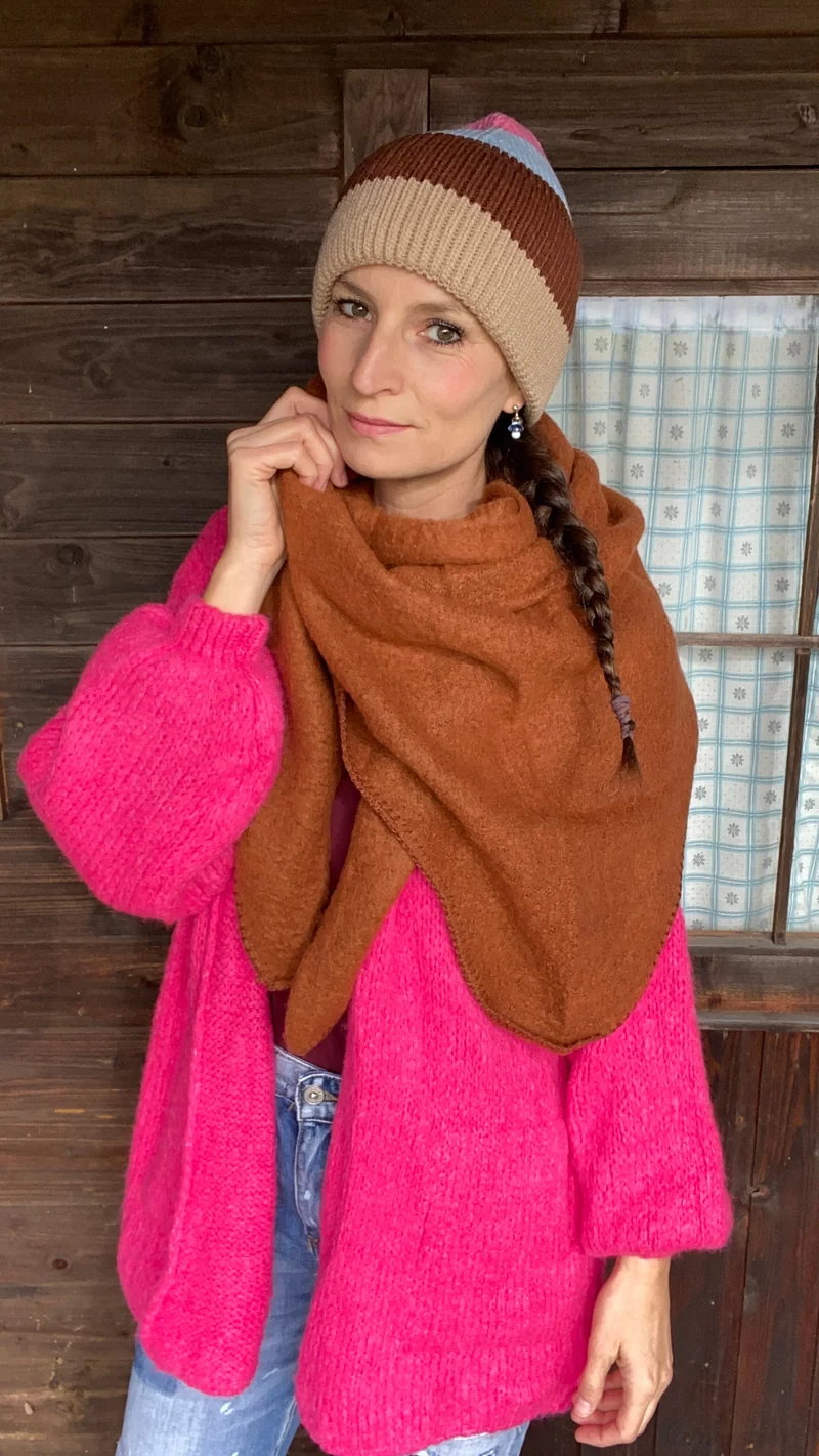 Set Mütze pink