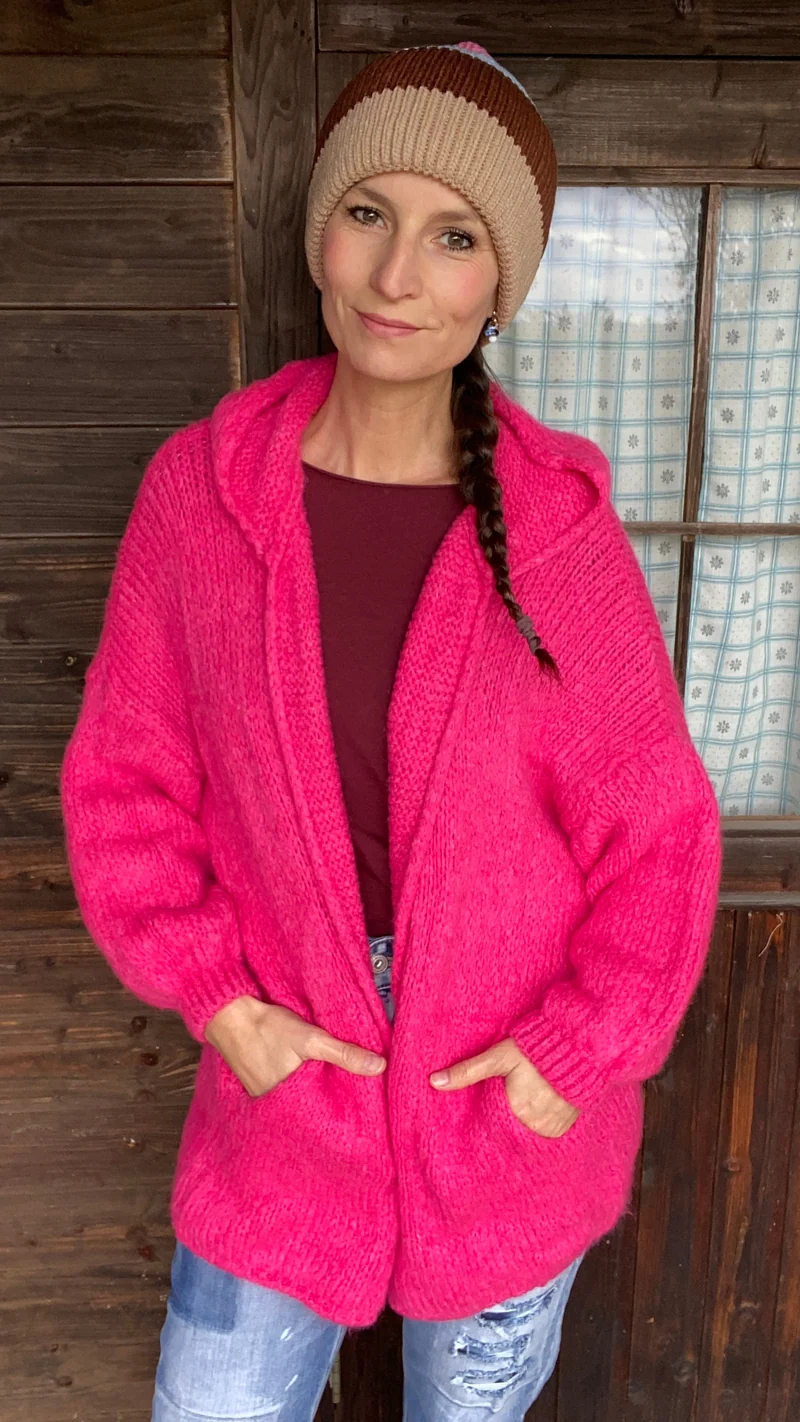 Set Mütze pink