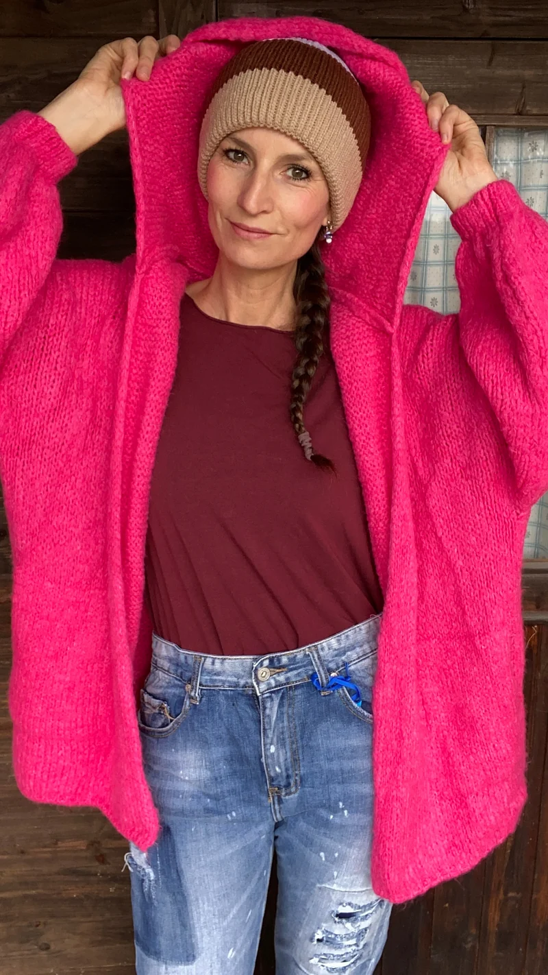 Set Mütze pink
