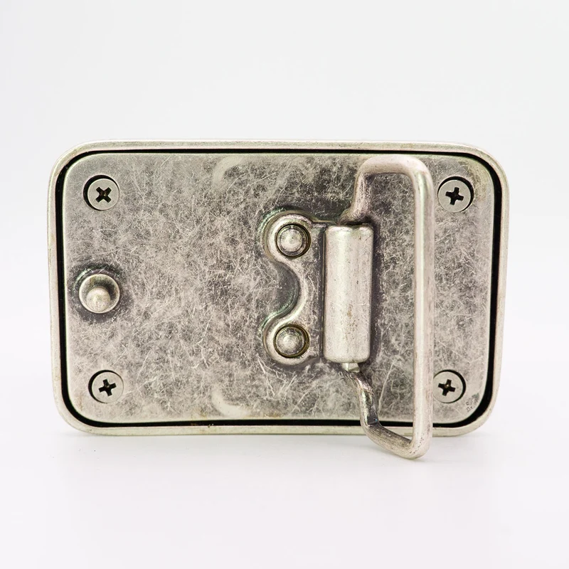 Gürtelschnalle Tracht mit eigenem Logo Silber Antik ab 1 Stk.