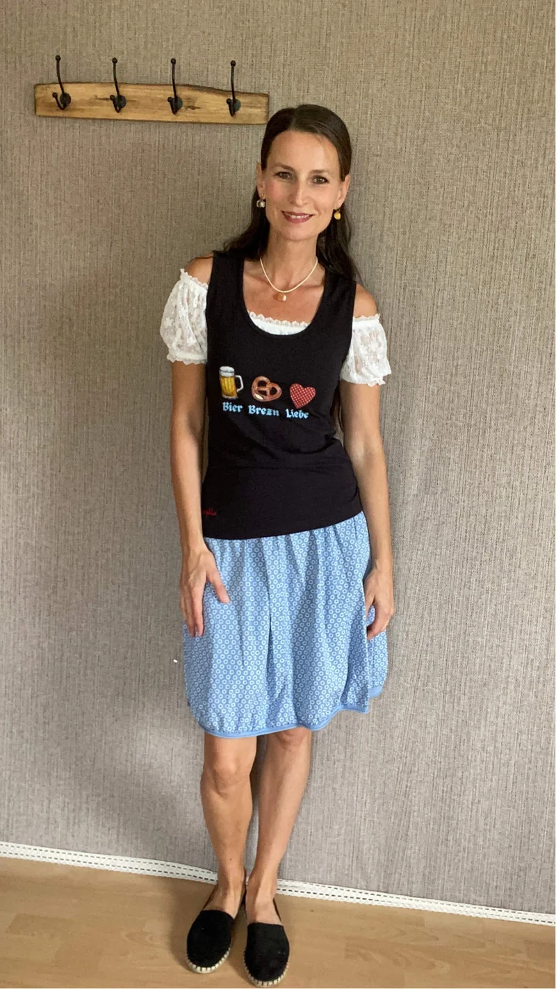 Bier Brezn Liebe Tank Top schwarz