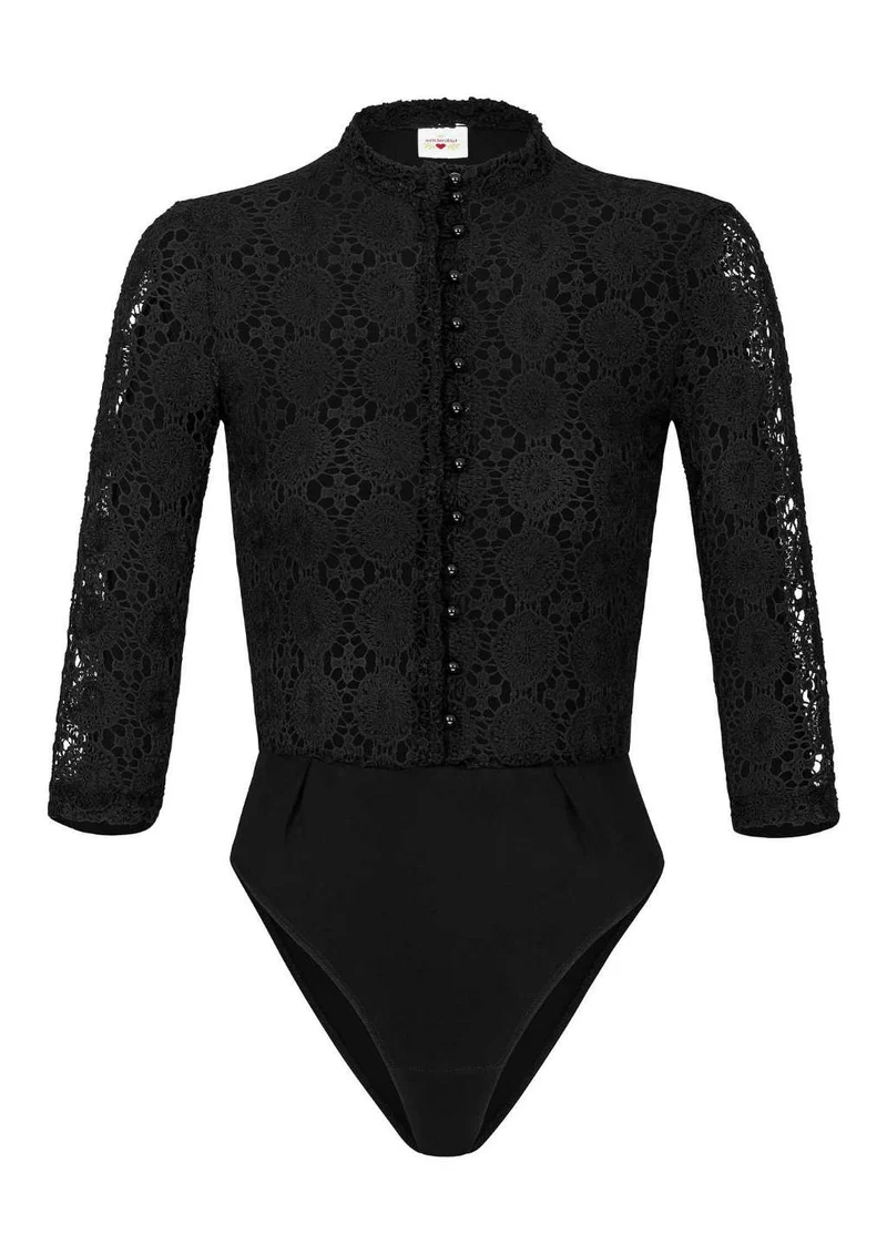 eleganter Dirndl-Body schwarz
