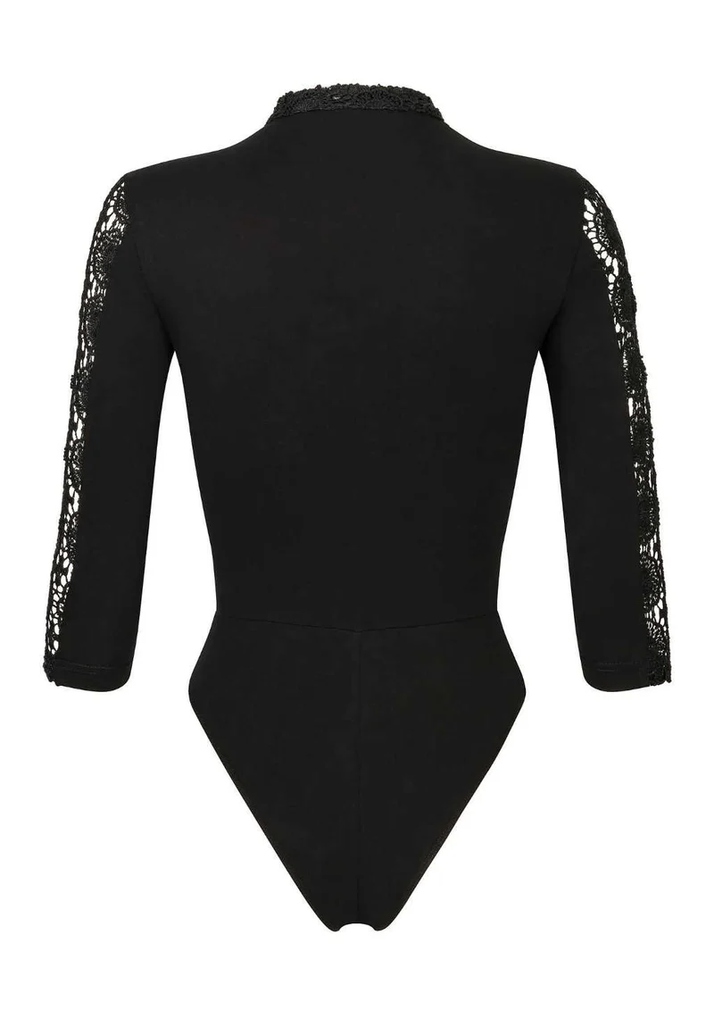 eleganter Dirndl-Body schwarz