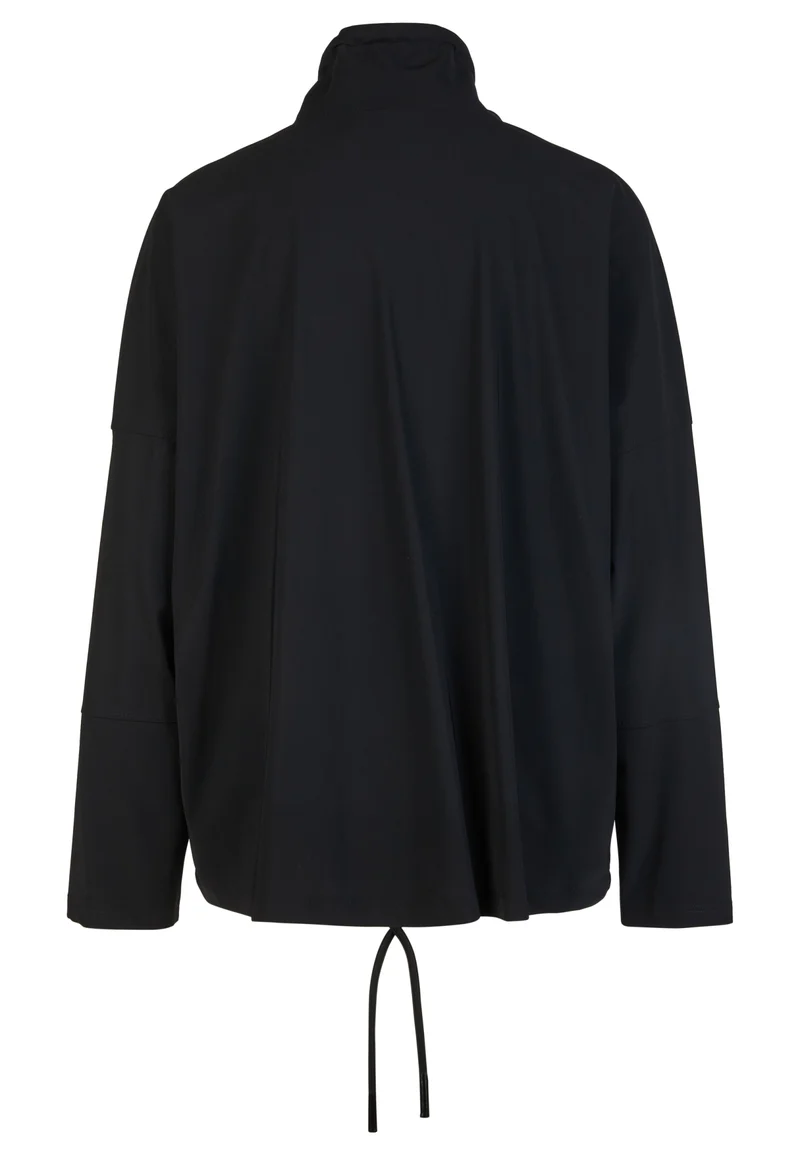Jacke aus hochelastischer Wirkware mit Lack-Motiven