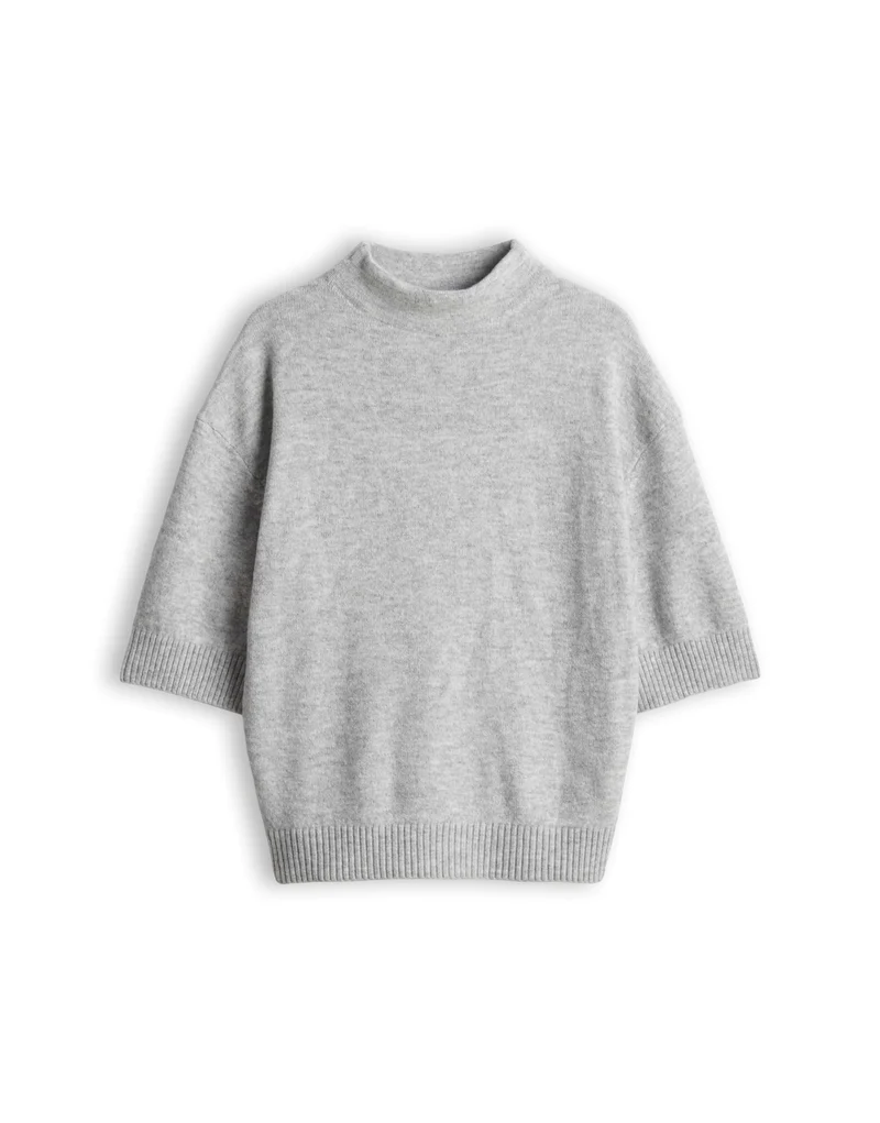 PIFKO Boxy Strickshirt mit Wollanteil
