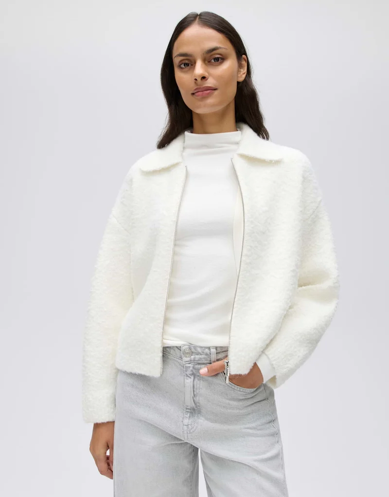 DOMIRA Bouclé-Strickjacke