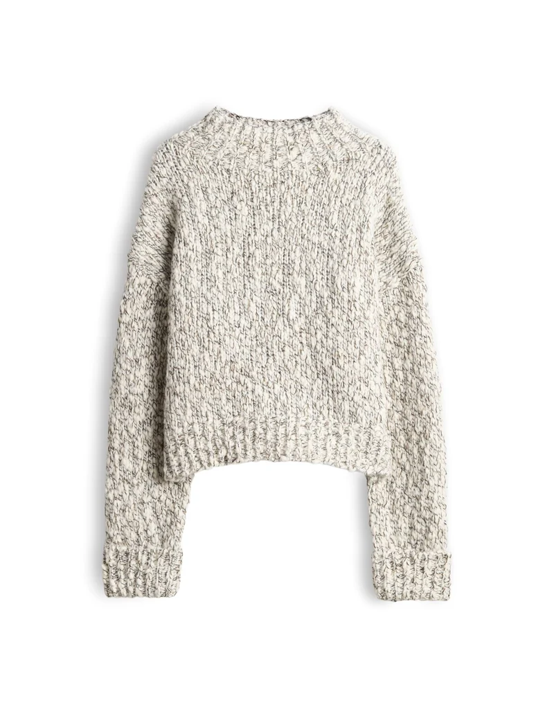 PELLO Strickpullover aus Mouliné Garn