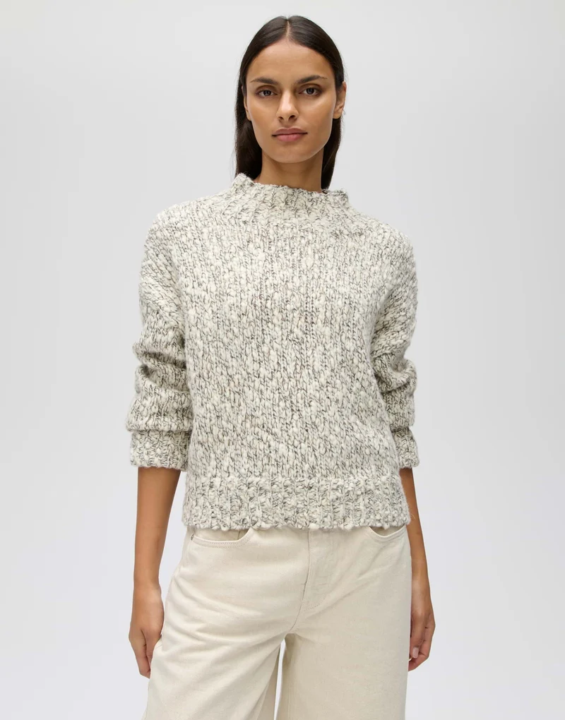 PELLO Strickpullover aus Mouliné Garn