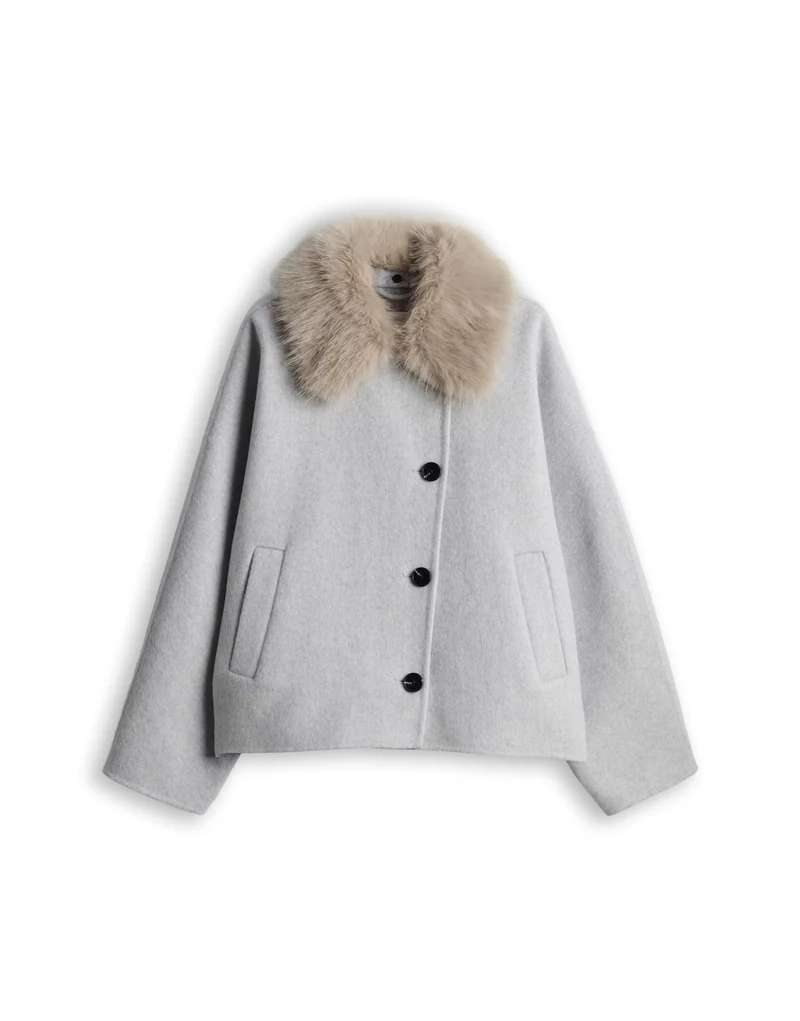 AFURA Jacke mit Fellkragen