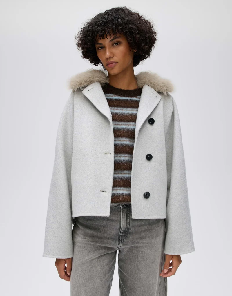 AFURA Jacke mit Fellkragen