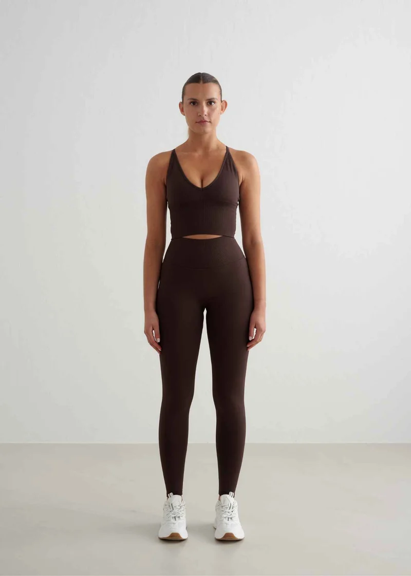 Shape Seamless Tights in Chocolate