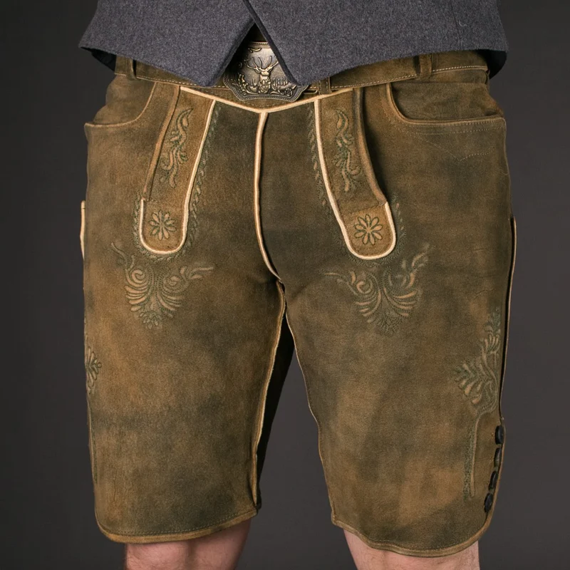Datschi Trachten Lederhose Matthias Braun Grün