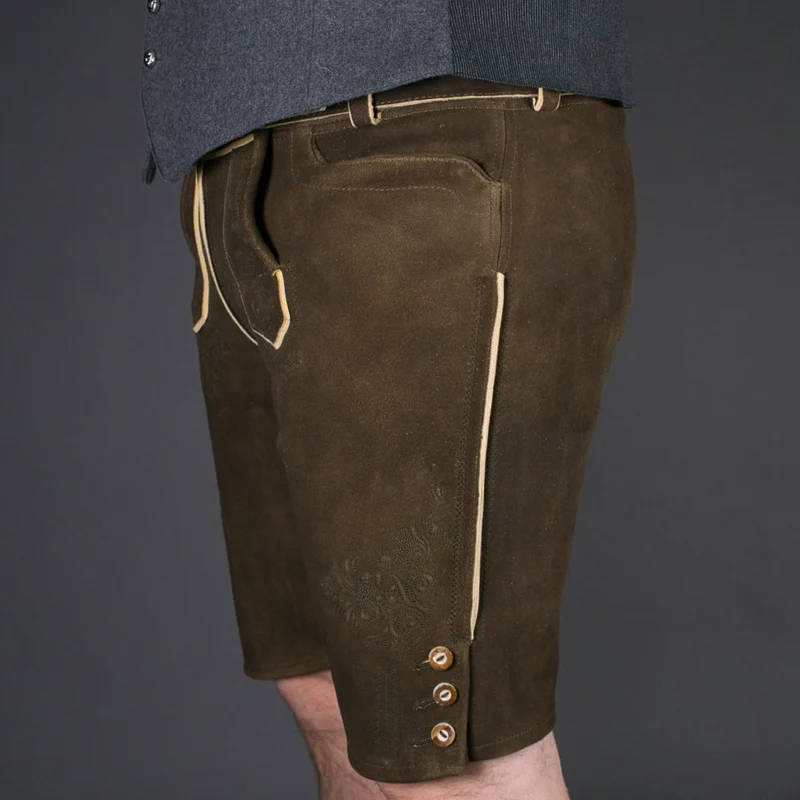Datschi Trachten Lederhose Fonsi Sämisch Braun