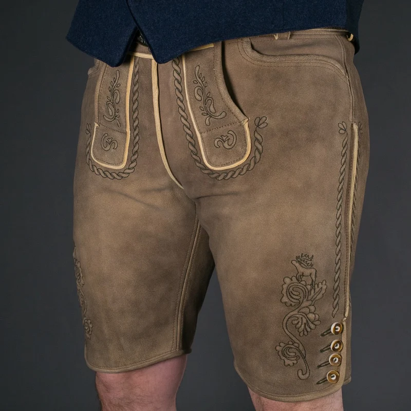 Datschi Trachten Lederhose Anton Sämisch Sand/Beige