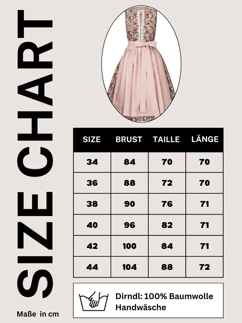 Dirndl "wilde Rose"