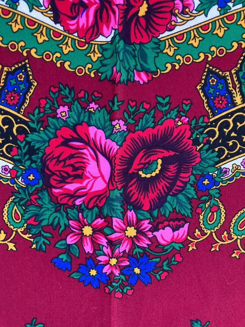 Folklore Tuch retro Rot