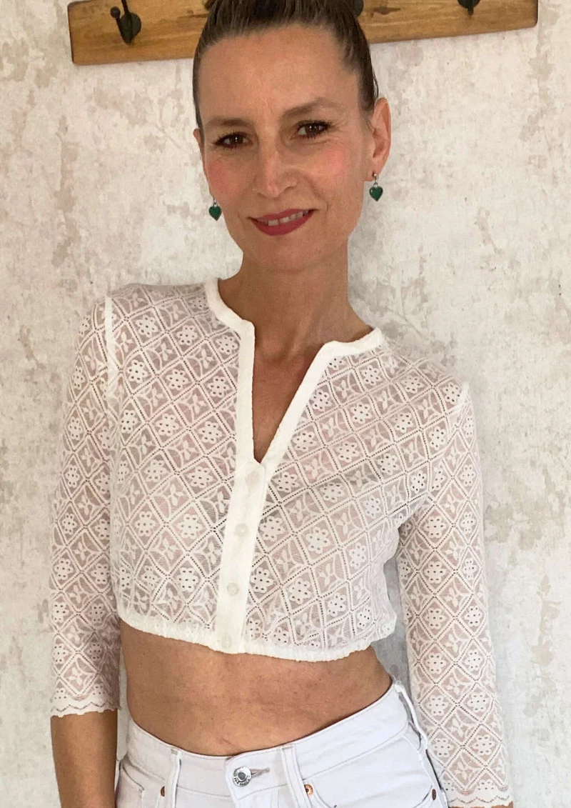 Dirndlbluse dreiviertel Arm