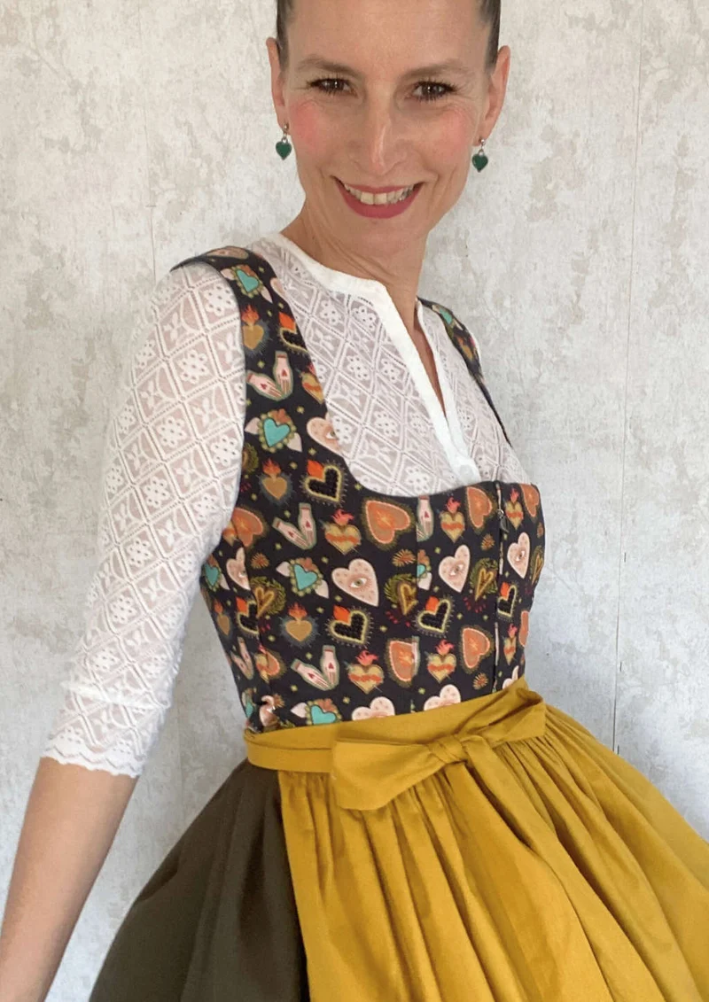 Dirndlbluse dreiviertel Arm