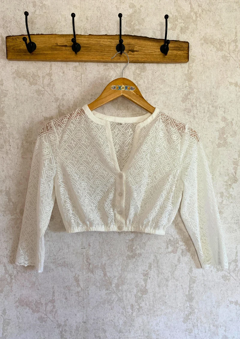 Dirndlbluse dreiviertel Arm