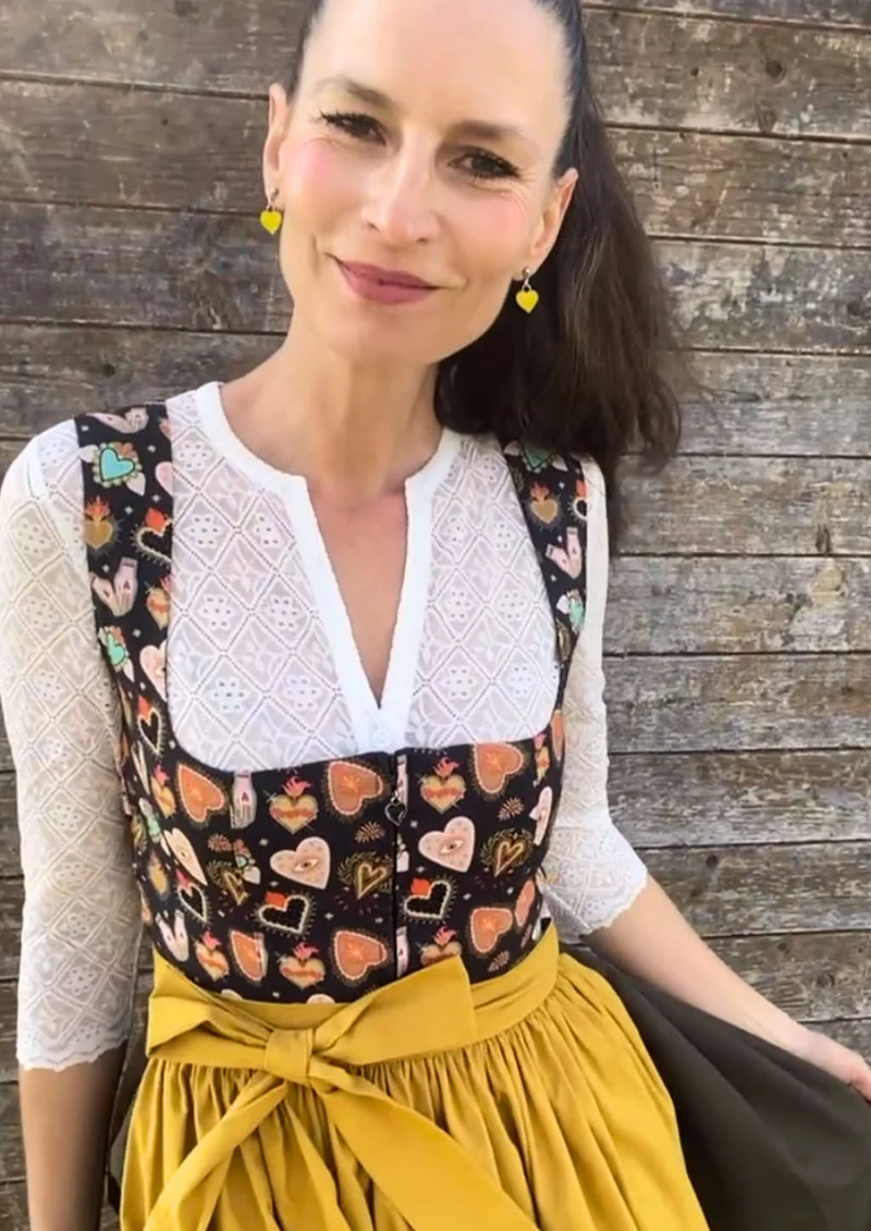 Dirndlbluse dreiviertel Arm