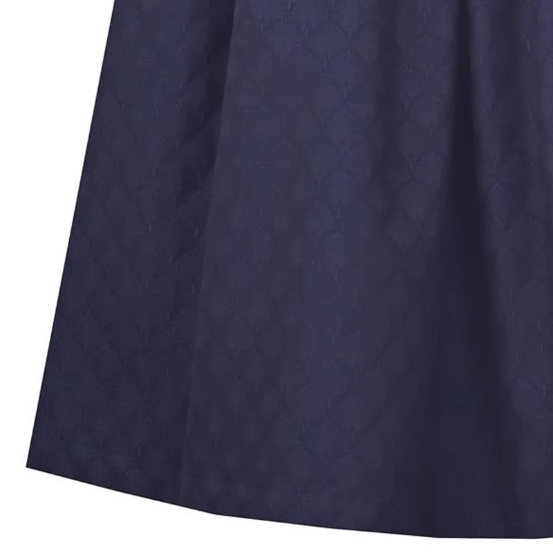 MarJo Dirndl Otterfing Marine Blau Gerader Ausschnitt 75cm
