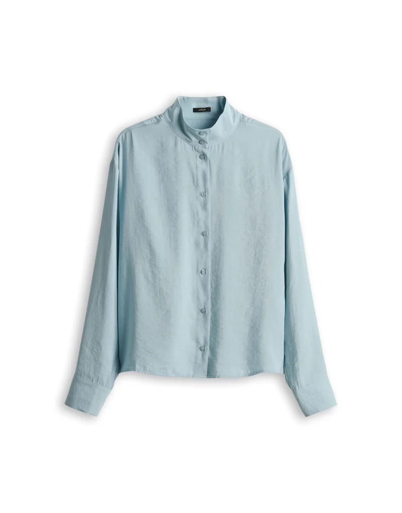 FASOFTA Satinbluse mit Faltendetail
