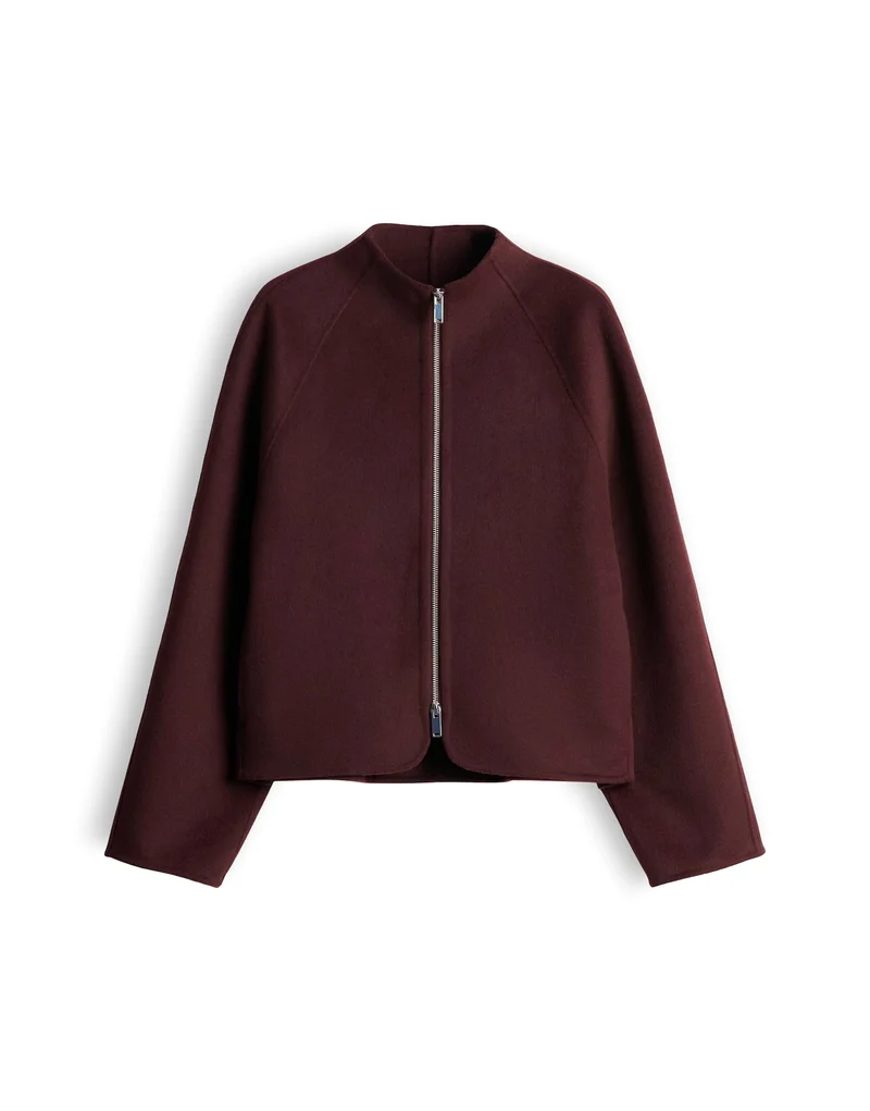 HELISU Doubleface Jacke im Woll Mix