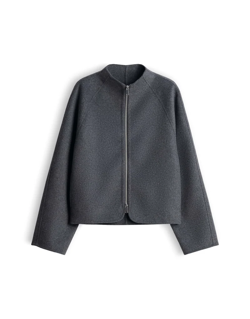 HELISU Doubleface Jacke im Woll Mix