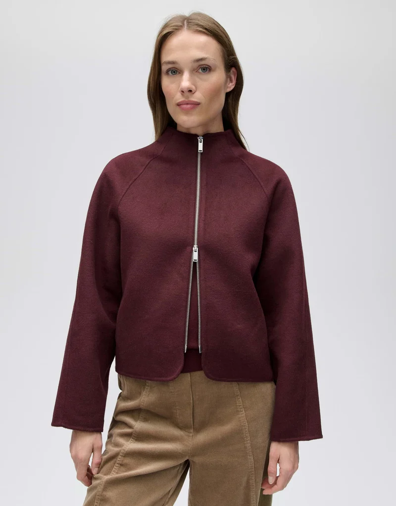HELISU Doubleface Jacke im Woll Mix