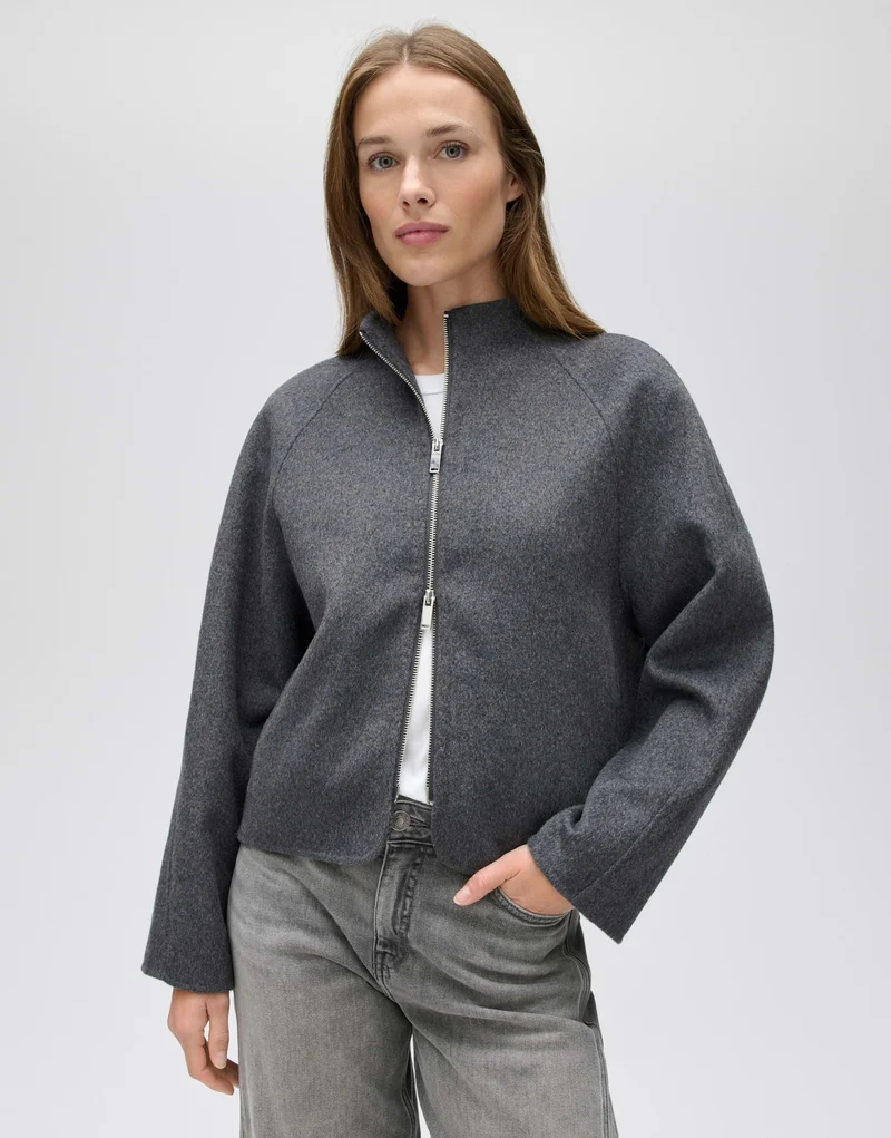 HELISU Doubleface Jacke im Woll Mix