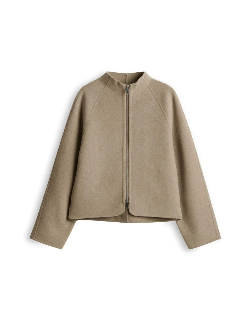HELISU Doubleface Jacke im Woll Mix
